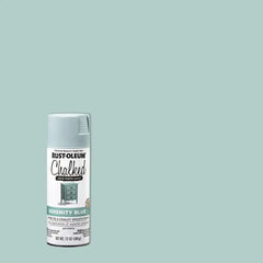Rust-Oleum Serenity Blue Chalked All-in-One Ultra Matte Spray Paint | One Coat Coverage | No Primer, Sanding, Or Topcoat Needed | Easy Spray Application | Made in USA | 12 OZ | 6 Pack