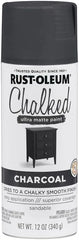 Rust-Oleum Charcoal Chalked All-in-One Ultra Matte Spray Paint | One Coat Coverage | No Primer, Sanding, Or Topcoat Needed | Easy Spray Application | Made in USA | 12 OZ