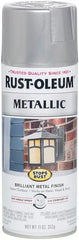 Rust-Oleum 7271830-6PK Stops Rust Metallic Spray Paint, 11 oz, Silver, 6 Pack