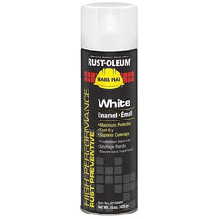 Rust-Oleum V2192838 High Performance V2100 System Rust Preventive Enamel Spray Paint, 20 fl. oz. Container, 15 oz. Fill, Gloss White, 6-Pack