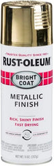 Rust-Oleum 7710830-6PK Stops Rust Bright Coat Metallic Spray Paint, 11 Ounce, Gold, (Pack of 6)