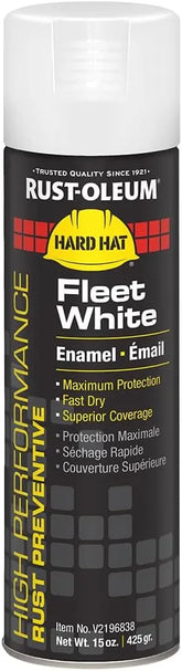 Rust-Oleum V2196838 V2100 System Enamel Spray Paint, 15-Ounce, Fleet White