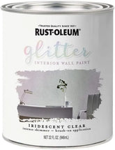 Rust-Oleum 323860 Glitter Interior Wall Paint, 28 oz, Iridescent