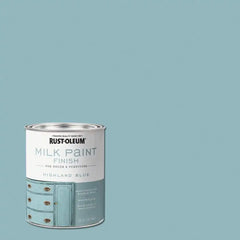 Rust-Oleum 331050-2PK Milk Paint Finish, Quart, Highland Blue, (Pack of 2)