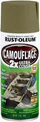 Rust-Oleum 279176-6PK Camouflage 2X Ultra Cover Spray Paint, Army Green, 12 Ounce (Pack of 6)