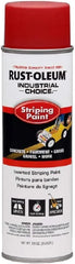 Rust-Oleum 1665838 S1600 System Inverted Striping Paint, 17-Ounce, Red