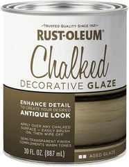 Rust-Oleum 315881-2PK Chalked Decorative Glaze, 30 oz, Semi-Transparent Aged, 2 Pack