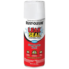 Rust-Oleum 267970-6PK LeakSeal Flexible Rubber Coating Spray, 12 oz, White, 6 Pack