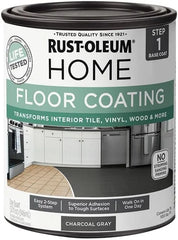 Rust-Oleum 365928 Charcoal Gray Home Home Floor Coating Premix Base Coat, 1 Qt