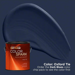 Rust-Oleum Color Spark Interior Paint and Primer in One, Matte, Oxford Tie, 1 Gallon