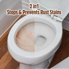 Rust-Oleum RustGuard Rust Stain Remover | Heavy-Duty Iron Stain Remover & Toilet Bowl Cleaner For White & Colored Toilets | 2 Tablet Box (Pack of 6)