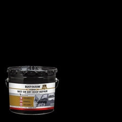 Rust-Oleum Extreme Wet or Dry Asphalt Based Roof Repair Cement, 2.75 Gallon, Black