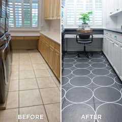 Rust-Oleum 367604 Home Interior Floor Coating Kit, Semi-Gloss Charcoal Gray