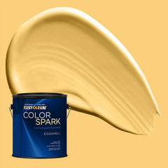 Rust-Oleum Color Spark Interior Paint and Primer in One, Eggshell, Lemon Curd, 1 Gallon