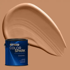 Rust-Oleum Color Spark Interior Paint and Primer in One, Eggshell, Toasted Clay, 1 Gallon