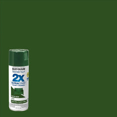 Rust-Oleum 334034-2PK Painter's Touch 2X Ultra Cover Spray Paint, 12 oz, Gloss Hunter Green, 2 Pack