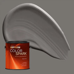 Rust-Oleum Color Spark Interior Paint and Primer in One, Matte, River Rock, 1 Gallon