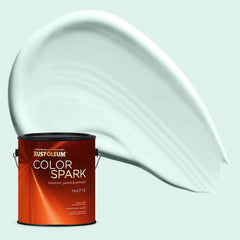 Rust-Oleum Color Spark Interior Paint and Primer in One, Matte, Dewdrop, 1 Gallon