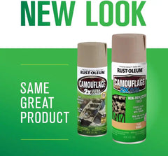 Rust-Oleum 279177-6PK Camouflage 2X Ultra Cover Spray Paint, Khaki, 12 Ounce (Pack of 6)