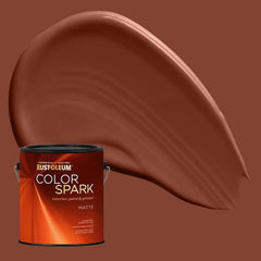 Rust-Oleum Color Spark Interior Paint and Primer in One, Matte, Red Rocks, 1 Gallon
