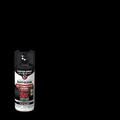 Rust-Oleum 2X Automotive Enamel Custom Spray 5-in-1 Spray Paint, 12 oz, Flat Black, 6 Pack