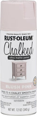 Rust-Oleum Blush Pink Chalked All-in-One Ultra Matte Spray Paint | One Coat Coverage | No Primer, Sanding, Or Topcoat Needed | Easy Spray Application | Made in USA | 12 OZ