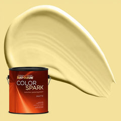 Rust-Oleum Color Spark Interior Paint and Primer in One, Matte, Crème Brulee, 1 Gallon