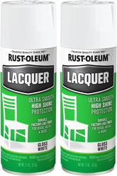 Rust-Oleum 1904830 Lacquer Spray, 11-Ounce, Gloss White (Pack of 2)