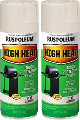 Rust-Oleum 7750830 High Heat Enamel Spray Paint, 12 oz, Almond (Pack of 2)