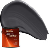 Rust-Oleum Color Spark Interior Paint and Primer in One, Matte, Carbon Copy, 1 Gallon