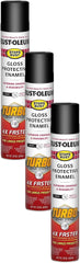 Rust-Oleum 334128 Stops Rust Turbo Spray Paint, 24 oz, Gloss Black (Pack of 3)