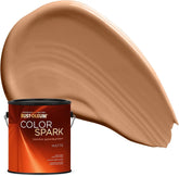 Rust-Oleum Color Spark Interior Paint and Primer in One, Matte, Toasted Clay, 1 Gallon