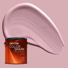 Rust-Oleum Color Spark Interior Paint and Primer in One, Matte, Peony, 1 Gallon