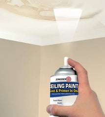 Zinsser Ceiling Acrylic Paint & Primer in One, 13 oz, Flat White