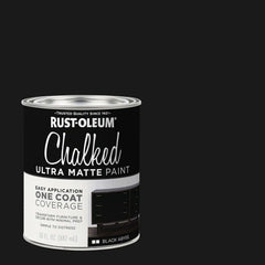 Rust-Oleum Black Abyss Chalked All-in-One Ultra Matte Paint | One Coat Coverage | No Primer, Sanding, Or Topcoat Needed | Easy Clean Up | Made in USA | 30 OZ | 2 Pack