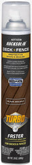 RockSolid Deck+Fence Protective Stain & Sealer with Turbo Spray System | Oil‑Base One‑Coat Protection | Superior Moisture Resistance | UV Resistant | Black Walnut | 23 oz Aerosol