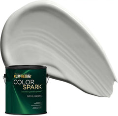 Rust-Oleum Color Spark Interior Paint and Primer in One, Semi-Gloss, Stonehenge, 1 Gallon