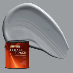 Rust-Oleum Color Spark Interior Paint and Primer in One, Matte, Dolphin, 1 Gallon