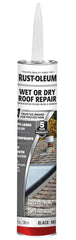 Rust-Oleum Wet or Dry Asphalt Based Roof Repair Cement, 10.1 oz, Black