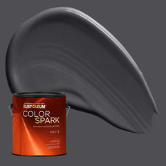Rust-Oleum Color Spark Interior Paint and Primer in One, Matte, Carbon Copy, 1 Gallon