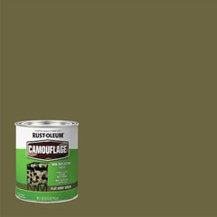 Rust-Oleum 379561-2PK Specialty Camouflage Paint, Quart, Flat Army Green, (Pack of 2)