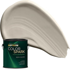 Rust-Oleum Color Spark Interior Paint and Primer in One, Semi-Gloss, Tribeca, 1 Gallon
