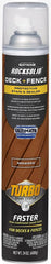 RockSolid Deck+Fence Protective Stain & Sealer with Turbo Spray System | Oil‑Base One‑Coat Protection | Superior Moisture Resistance | UV Resistant | Redwood | 23 oz Aerosol