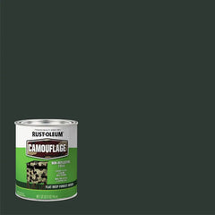 Rust-Oleum 379560-2PK Specialty Camouflage Paint, Quart, Flat Deep Forest Green, (Pack of 2)