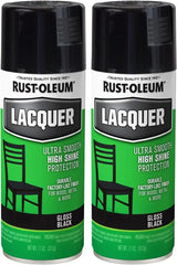 Rust-Oleum 1905830 Specialty Lacquer Spray Paint, 11 Ounce, Black (Pack of 2)