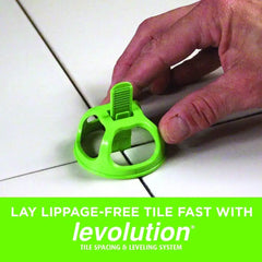 Miracle Sealants Levolution Universal Spacer 1/8", Tile Leveling & Spacing System for Lippage Control, 50 Pieces