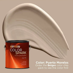 Rust-Oleum Color Spark Interior Paint and Primer in One, Matte, Puerto Morelos, 1 Gallon