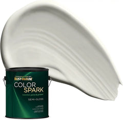 Rust-Oleum Color Spark Interior Paint and Primer in One, Semi-Gloss, Tundra, 1 Gallon
