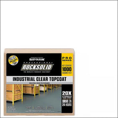 Rust-Oleum 322762 RockSolid Professional Industrial Floor Coating Kit, High Gloss Clear