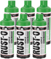Rust-Oleum Rust-O Acrylic Spray Paint | Street Artist Spray Paint for Murals | Weather Resistant for Concrete, Wood, Brick and Other Surfaces | 11 Ounce | Matte Lucky Charm | 6 Pack
